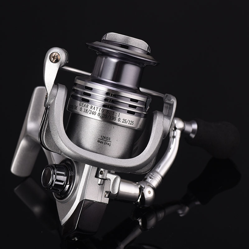熱銷銀灰色品質(zhì)釣魚線輪海釣旋轉(zhuǎn)魚線輪